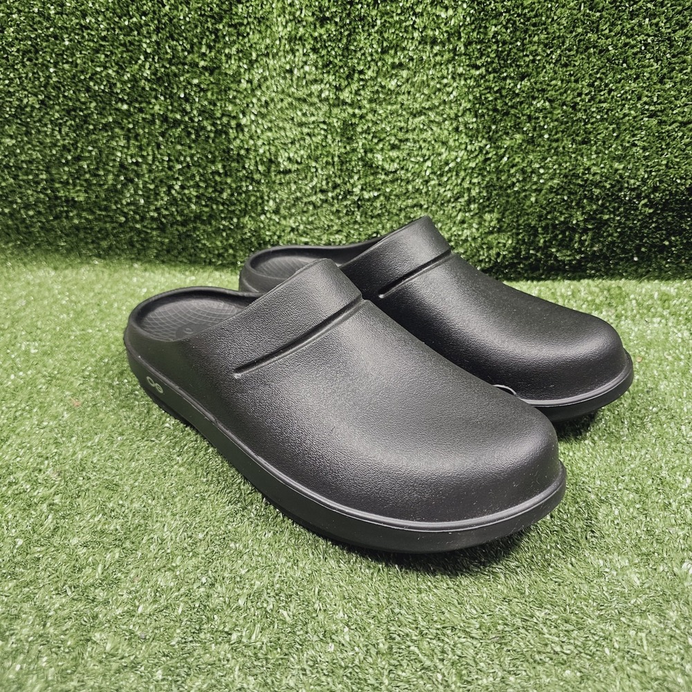 Oofos Oocloog Black Athletic Comfort Slip On Recovery Clogs Mens Size 11